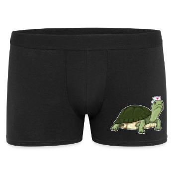Infirmière aux tortues - Boxer Homme - noir - Devant