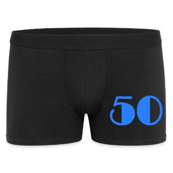 50. BIRTHDAY. HAPPY BIRTHDAY - Men's Boxer Shorts - black - Front