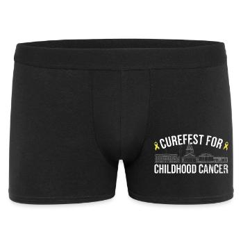 Curefest : Rassemblement contre le cancer infantile - Boxer Homme - noir - Devant