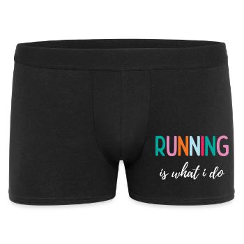 Courir, c’est ce que je fais - Boxer Homme - noir - Devant