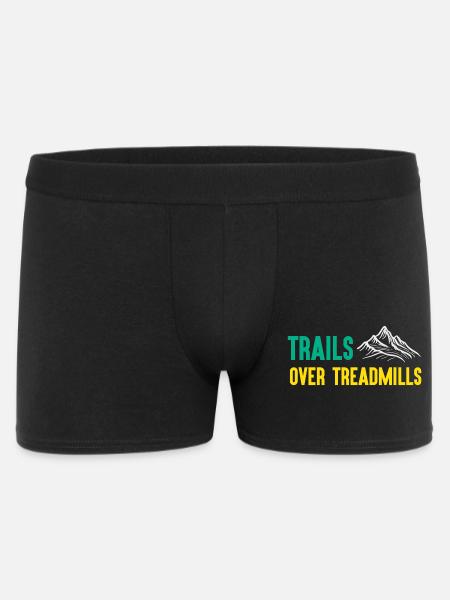 Trail Running - Trails Over Treadmills - Men's Boxer Shorts - black