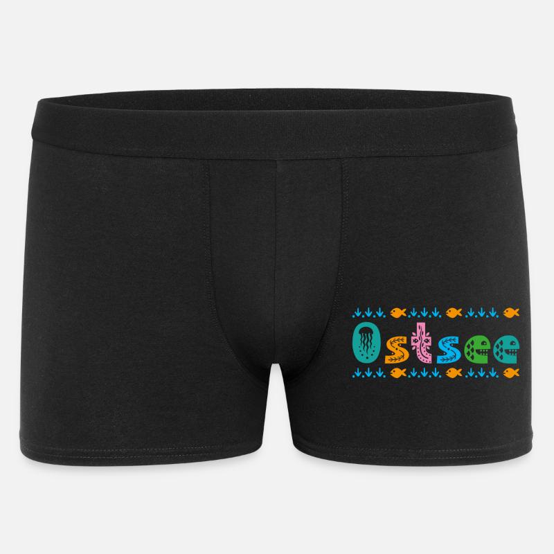 Ostsee - Männer Boxer Shorts - Schwarz