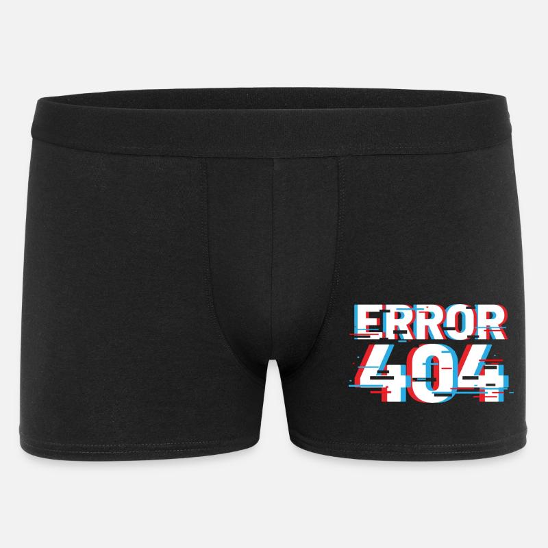 Fehler 404 Glitch - Männer Boxer Shorts - Schwarz