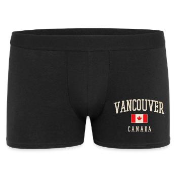 Vancouver Canada Drapeau Chemise - Boxer Homme - noir - Devant