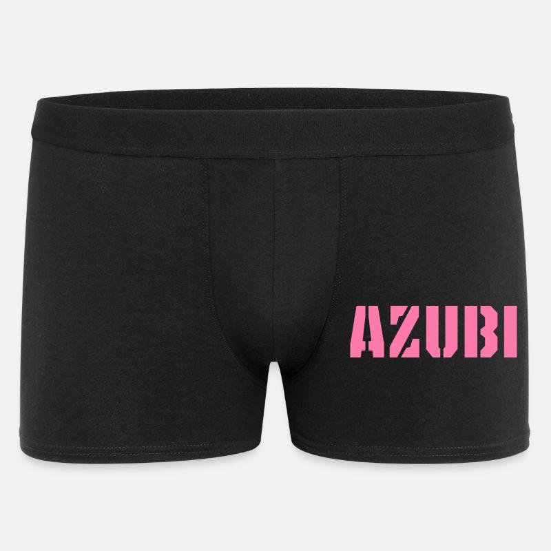 Azubi Tshirt 5 23 rosa - Männer Boxer Shorts - Schwarz