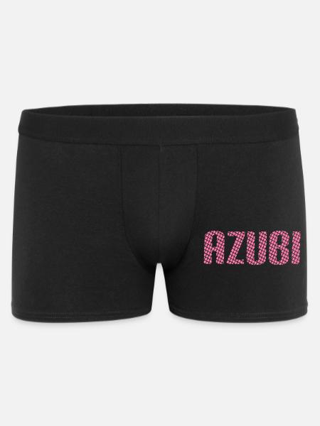 Azubi Tshirt 6 23 rosa - Männer Boxer Shorts - Schwarz
