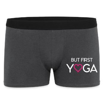Mais d’abord le yoga - Boxer Homme - charbon - Devant