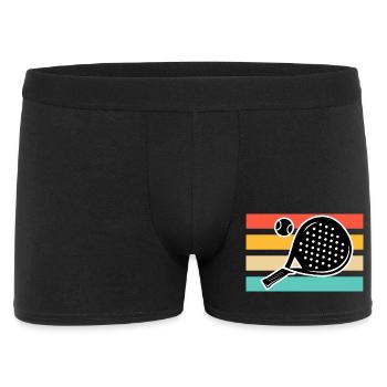 Padel Tennis Retro Vintage - Men's Boxer Shorts - black - Front