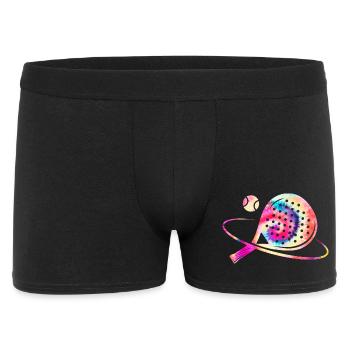 Padel Tennis Colorful - Men's Boxer Shorts - black - Front