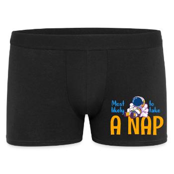 Les plus susceptibles de faire une sieste - Boxer Homme - noir - Devant