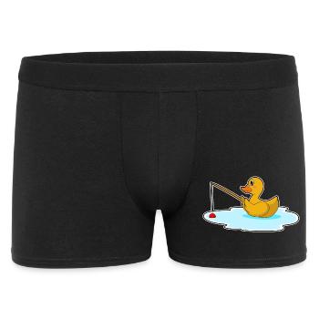 Duck Angler Fishing Rod Fishing - Men's Boxer Shorts - black - Front