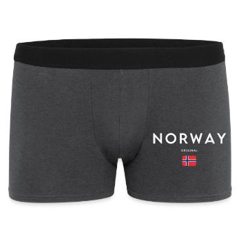 Norwegian flag, Norwegian pride - Men's Boxer Shorts - charcoal grey - Front