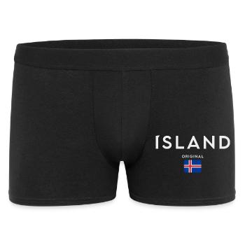 Drapeau de l’Islande, fierté islandaise - Boxer Homme - noir - Devant