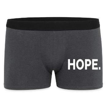 Retro - Hope - Men's Boxer Shorts - charcoal grey - Front