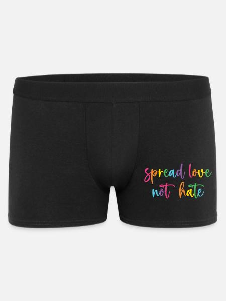 Pride Month - Spread Love Not Hate - Men's Boxer Shorts - black