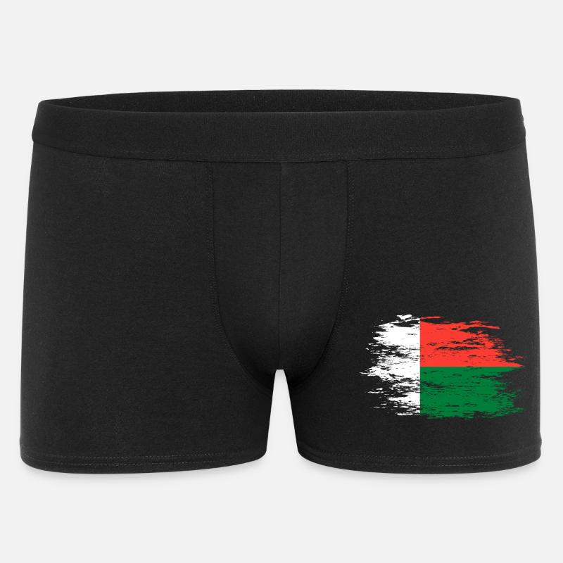 Drapeau de Madagascar utilisé - Boxer Homme - noir