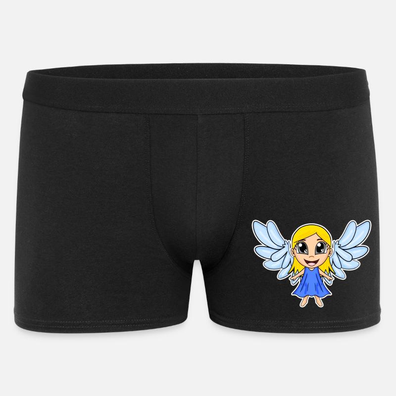 Engel Mädchen Flügel - Männer Boxer Shorts - Schwarz