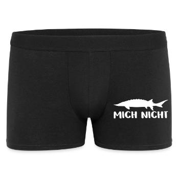 Stör mich nicht - Störsilhouette mit Spruch - Männer Boxer Shorts - Schwarz - Vorne