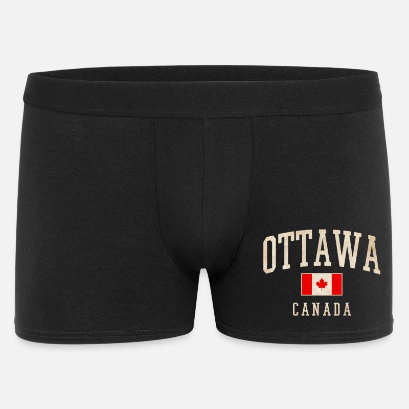 Conception du drapeau d’Ottawa Canada - Boxer Homme - noir