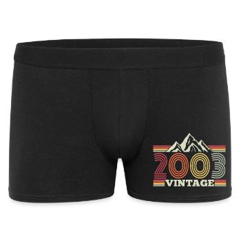 2003 Birthday Hiking Mountain - Men's Boxer Shorts - black - Front