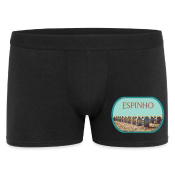 Espinho Beach in Portugal original illustration - Men's Boxer Shorts - black - Front