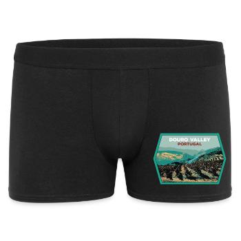 Écusson Vallée du Douro, Portugal Illustration - Boxer Homme - noir - Devant