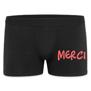 MERCI. THANKS. THANK YOU. ANNIVERSAIRE. NAISSANCE. - Boxer Homme - noir - Devant