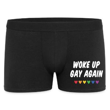 Woke Up Gay Again - Pride Month - Men's Boxer Shorts - black - Front