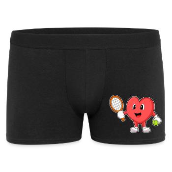 Heart Tennis Tennis Racket - Men's Boxer Shorts - black - Front