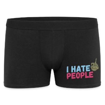 I hate People - Men's Boxer Shorts - black - Front