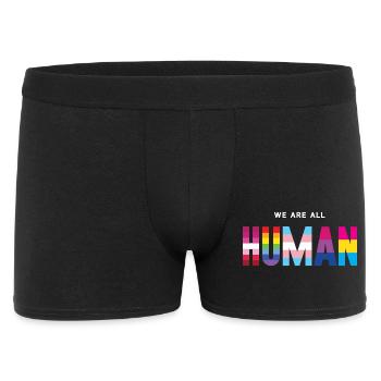Pride Month LGBT - We Are All Human - Men's Boxer Shorts - black - Front