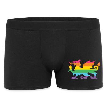 Pride Month LGBTQ - LGBTQ Welsh Dragon - Men's Boxer Shorts - black - Front