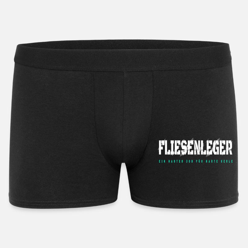 Fliesenleger Design - Männer Boxer Shorts - Schwarz
