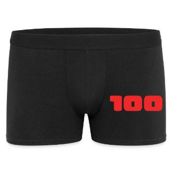 100. 100 YEARS. 100th ANNIVERSARY. BIRTHDAY 100 - Men's Boxer Shorts - black - Front