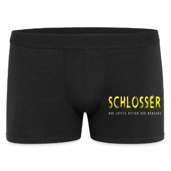 Schlosser Handwerker Design - Männer Boxer Shorts - Schwarz - Vorne