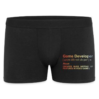 Game Developer Definition - Men's Boxer Shorts - black - Front