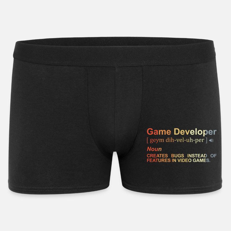 Game Developer Definition - Men's Boxer Shorts - black