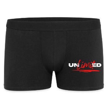 Unlimited', Motivation Sportive - Boxer Homme - noir - Devant