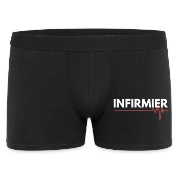 Cadeau 'Infirmier', pour les Soignants - Boxer Homme - noir - Devant