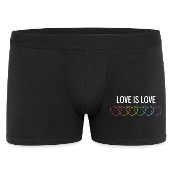 Mois de la fierté LGBT - L’amour c’est l’amour - Boxer Homme - noir - Devant