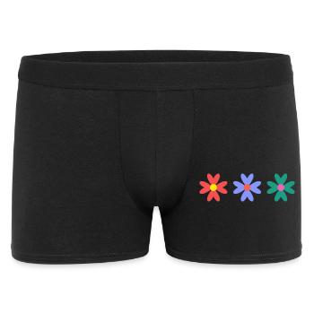 FLEUR. FLOWER. NATURE. ECOLOGIE. BONHEUR. ZEN - Boxer Homme - noir - Devant