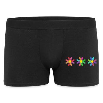 FLEUR. FLOWER. NATURE. ECOLOGIE. ANNIVERSAIRE - Boxer Homme - noir - Devant