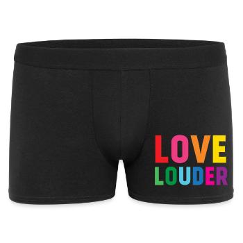 LGBTQ Pride Month - Love Louder - Men's Boxer Shorts - black - Front