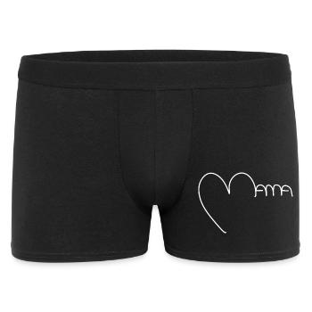 Mama - Männer Boxer Shorts - Schwarz - Vorne