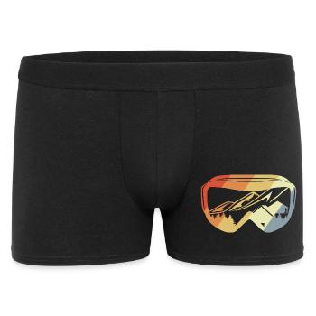 Snowboard vintage - Boxer Homme - noir - Devant