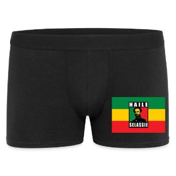 REGGAE RASTA FLAG - SELASSIE I - JAH RASTAFARI - Boxer Homme - noir - Devant