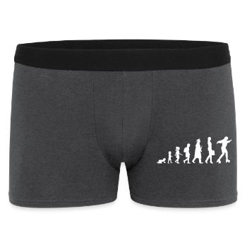 De fille à patineuse à roulettes - Boxer Homme - charbon - Devant