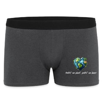 Protégez notre planète blanche - Boxer Homme - charbon - Devant