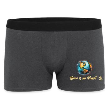 The is no Planet B - Männer Boxer Shorts - Anthrazit - Vorne