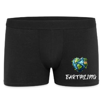 Earthling Citizen of the World - Men's Boxer Shorts - black - Front